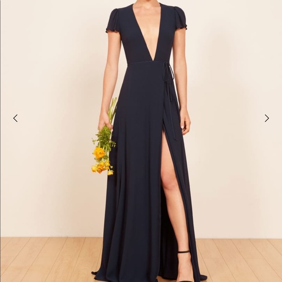 Reformation Dresses & Skirts - Reformation Navy Rosey Dress - size 2